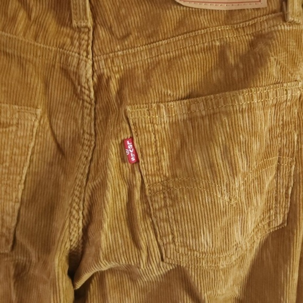 LEVI'S® 94™ Baggy‎ Corduroy Women's Pants Size 24 Camel Tan NWT - Picture 7 of 9